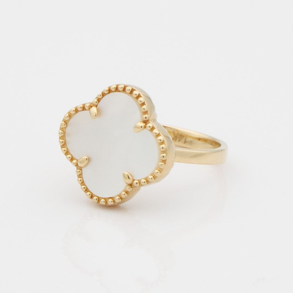 Noir Clover Ring
