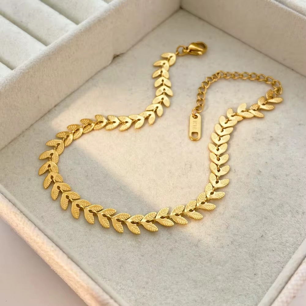 Gold Leaf Bracelet