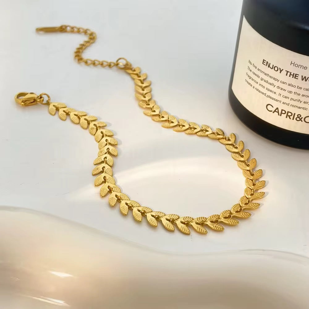 Gold Leaf Bracelet